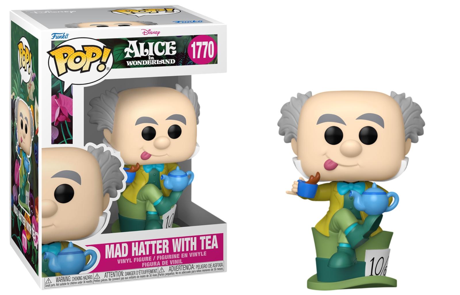 Mad Hatter With Tea #1770 Alice in Wonderland Funko Pop box and figure