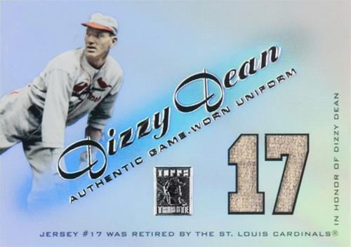 Dizzy Dean #RJ-DD 2001 Topps Tribute Game Worn Jersey Baseball