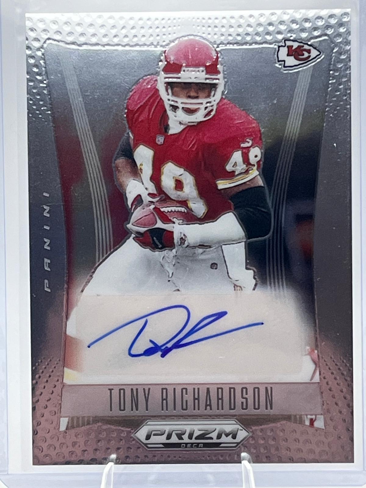 Tony Richardson #57 2024 Panini Prizm Deca Signature Football