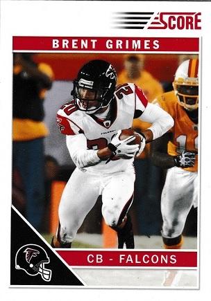 Brent Grimes #10 Football Cards 2011 Panini Score