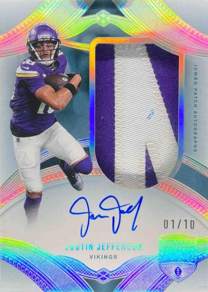 Justin Jefferson #20 2024 Panini Eminence Jumbo Patch Autograph Football