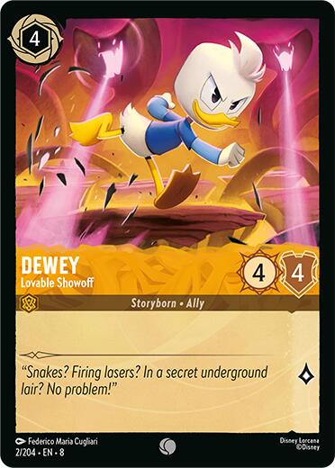 Dewey - Lovable Showoff #2 Lorcana Reign of Jafar