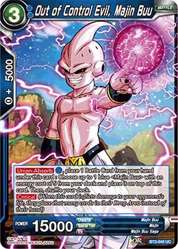 Out of Control Evil, Majin Buu BT3-048 Dragon Ball Super Cross Worlds