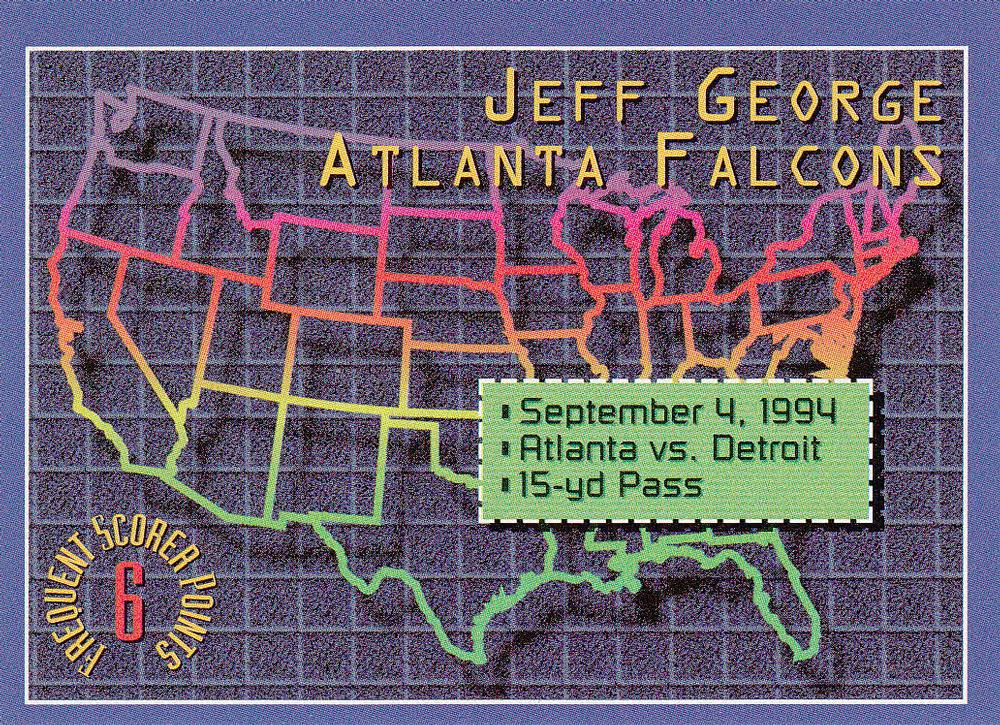 Jeff George #5 1994 Stadium Club Football Frequent Scorer Points