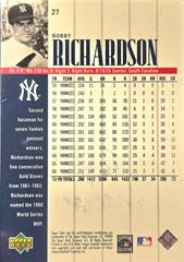 Back | Bobby Richardson [Auto] Baseball Cards 2000 Upper Deck Yankees Legends