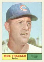 Moe Thacker #12 Baseball Cards 1961 Topps Prices