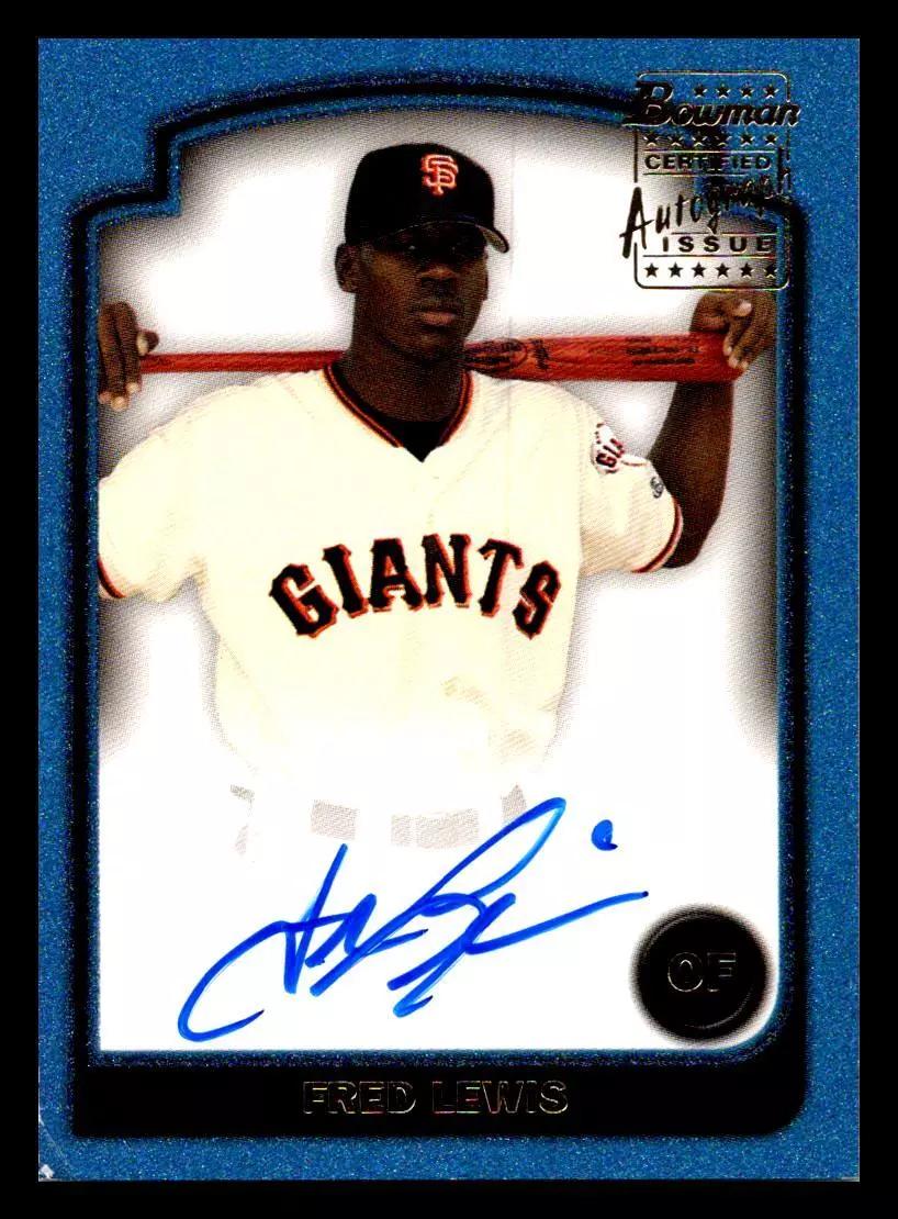 Fred Lewis #SOF-FL Baseball Cards 2003 Bowman Signs of the Future