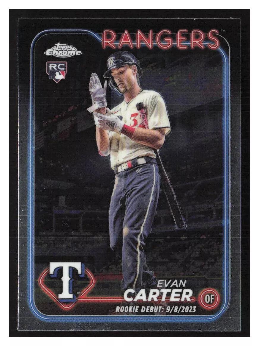 Evan Carter #USC199 Baseball Cards 2024 Topps Chrome Update