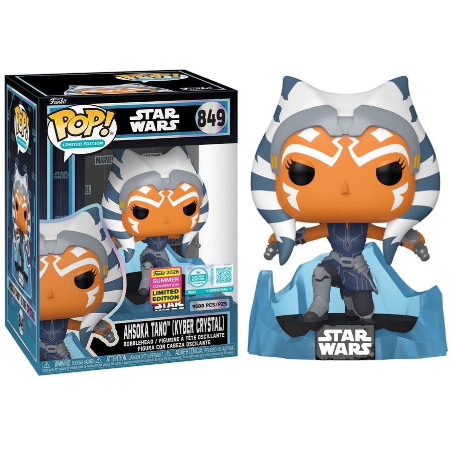 Ahsoka Tano #849 Limited Edition Funko Pop Kyber Crystal box and figure
