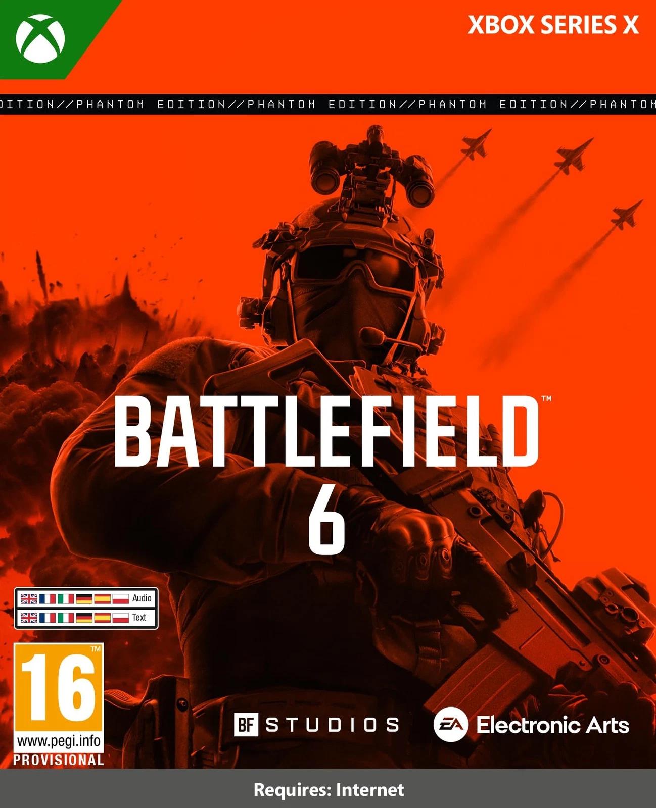 Carátula de Battlefield 6 DELUXE Phantom Edition para Xbox Series X (edición PAL España)