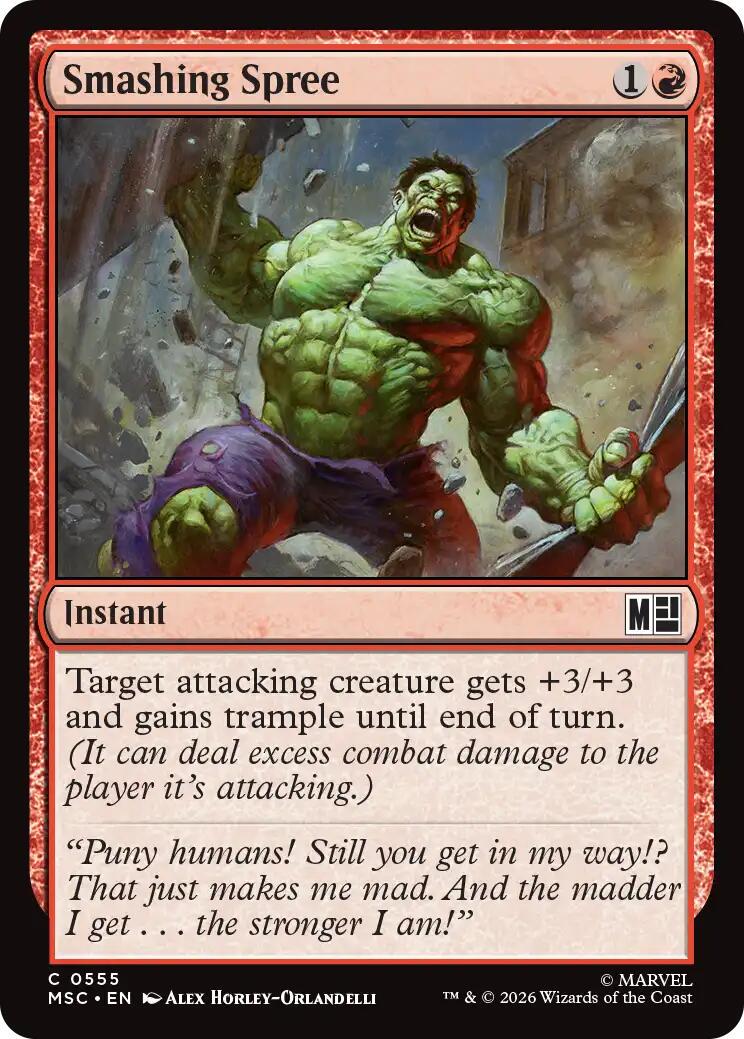 Smashing Spree (Magic Marvel Super Heroes Commander)
