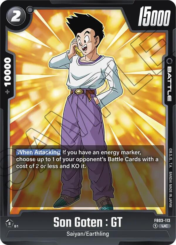 Son Goten: GT FB03-113 Dragon Ball Fusion World Raging Roar
