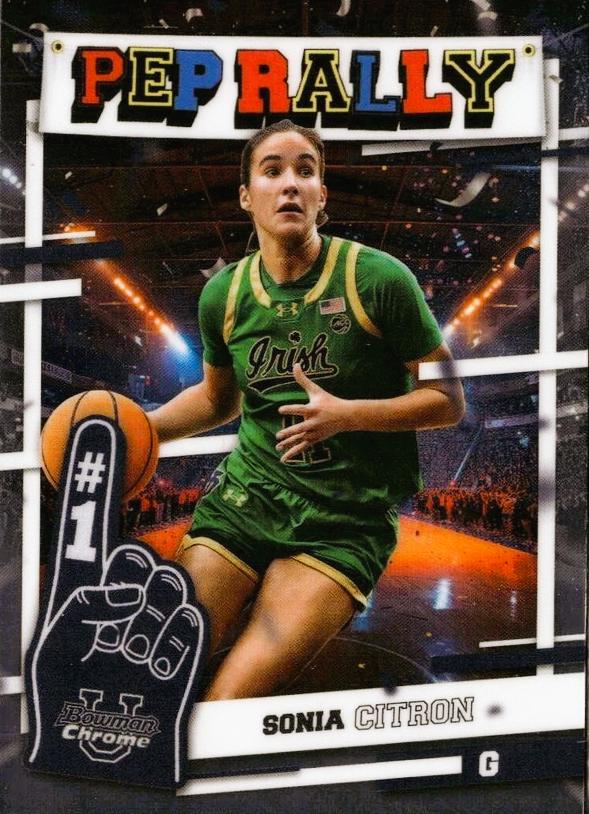 Sonia Citron #PR-25 Basketball Cards 2024 Bowman Chrome University Pep Rally