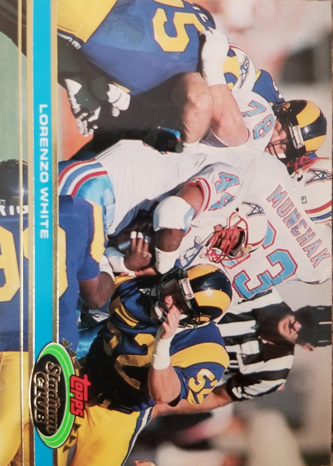Lorenzo White #11 Football Cards 1991 Stadium Club