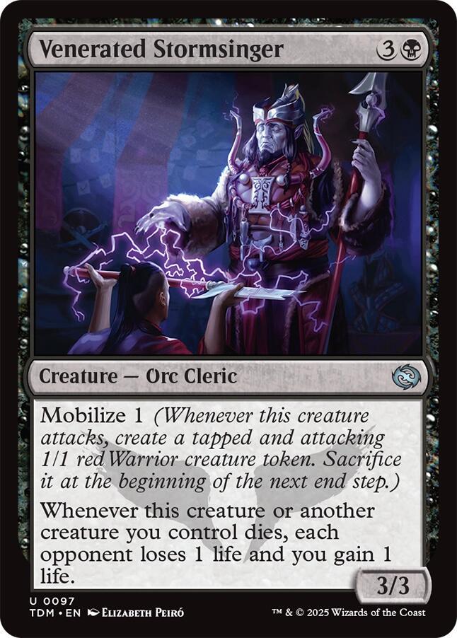 Venerated Stormsinger #97 Magic Tarkir: Dragonstorm