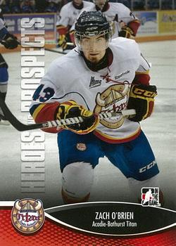 Zach O'Brien #87 2012 In The Game Heroes And Prospects Hockey