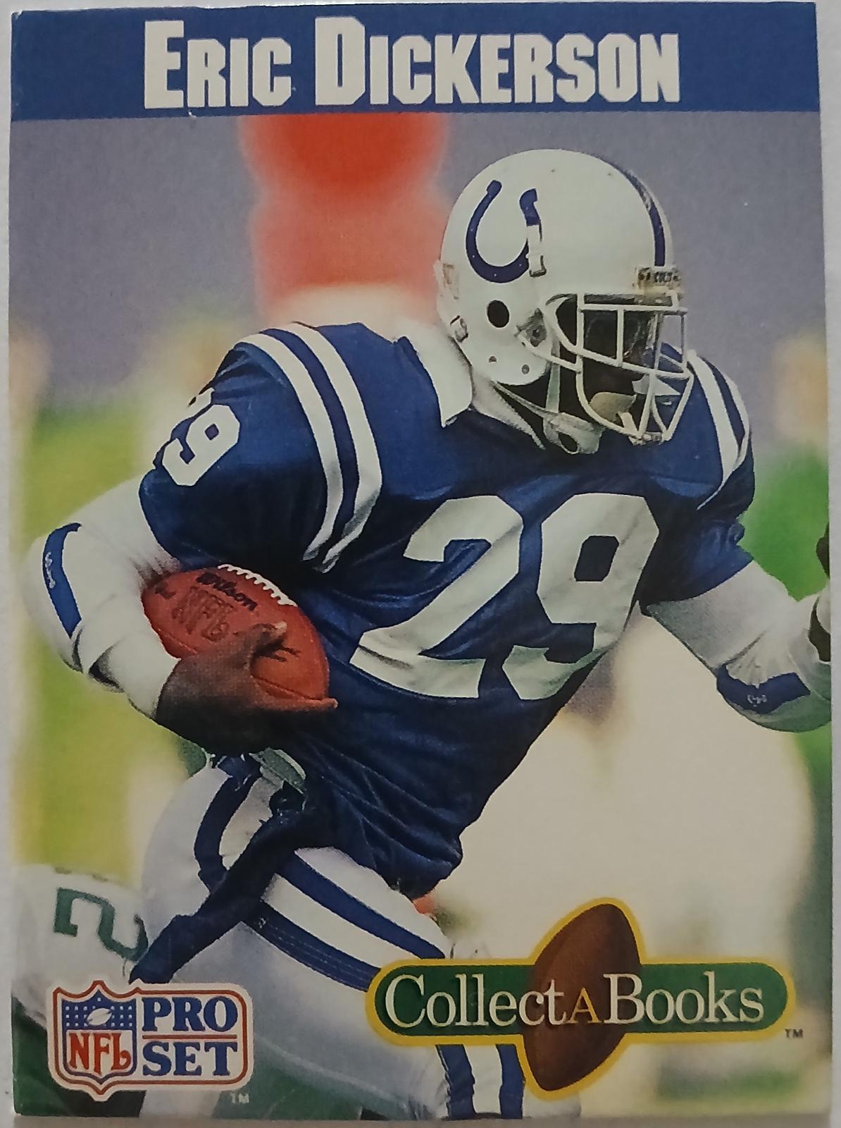 Eric Dickerson Football Cards 1990 Pro Set Collect A Books
