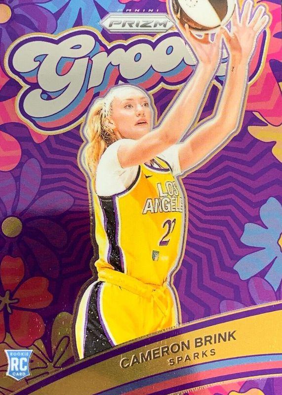 Cameron Brink #7 Basketball Cards 2024 Panini Prizm WNBA Groovy