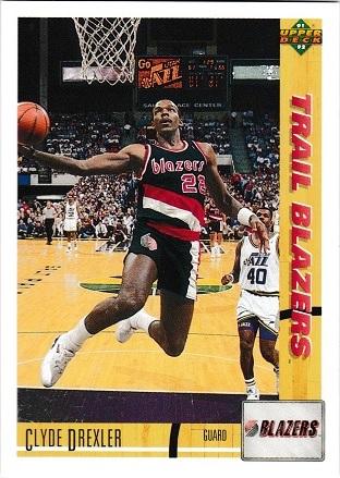 Clyde Drexler #357 Basketball Cards 1991 Upper Deck