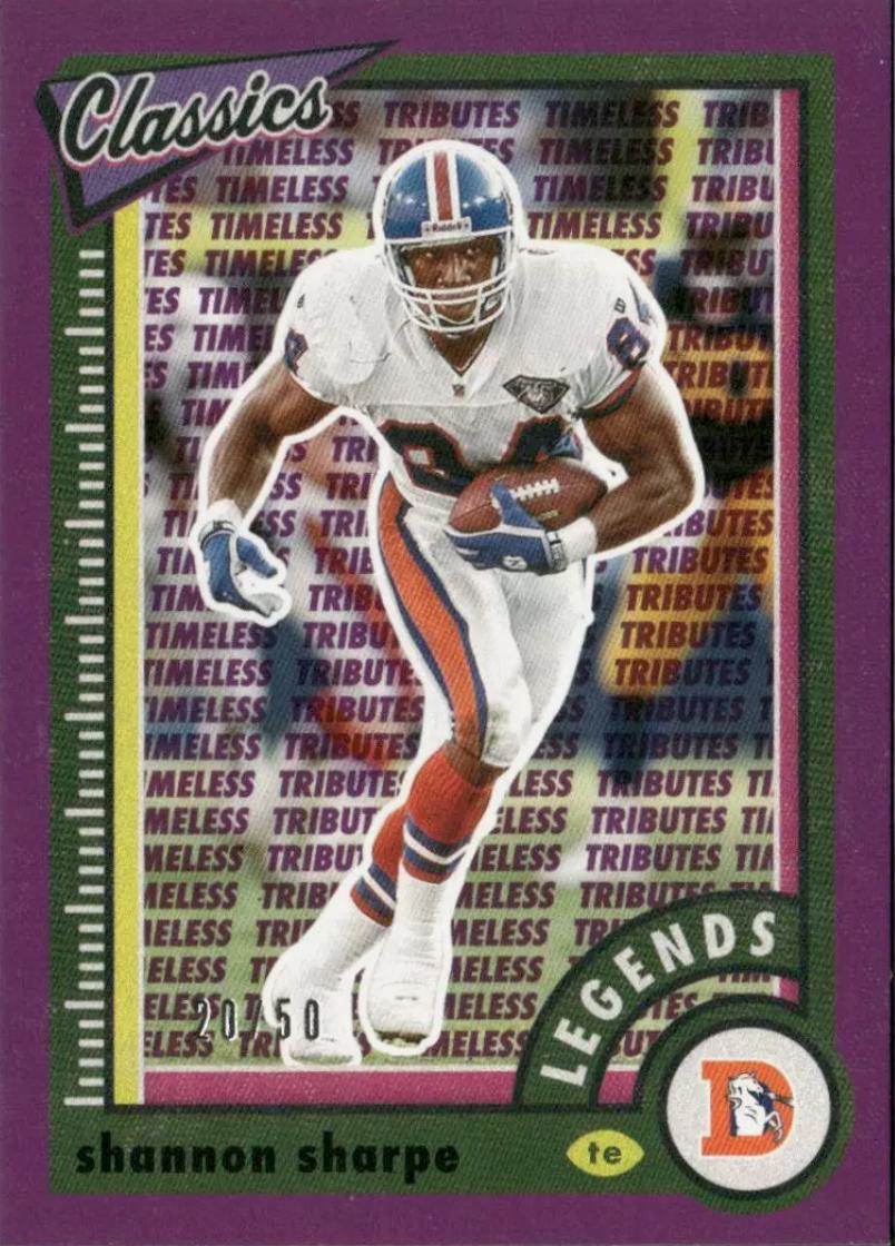 Shannon Sharpe [Timeless Tributes Purple] #117