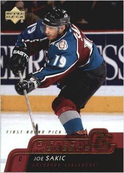 Joe Sakic #GG3 2002-03 Upper Deck Hockey Gifted Greats