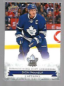 Dion Phaneuf #109 2017 Upper Deck Toronto Maple Leafs Centennial Hockey