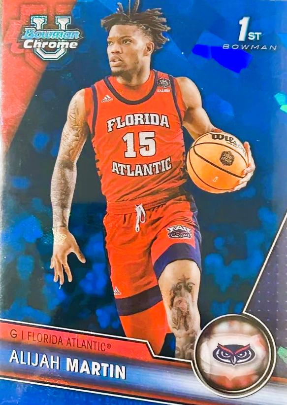 Alijah Martin #59 2023 Bowman Chrome University Sapphire Basketball
