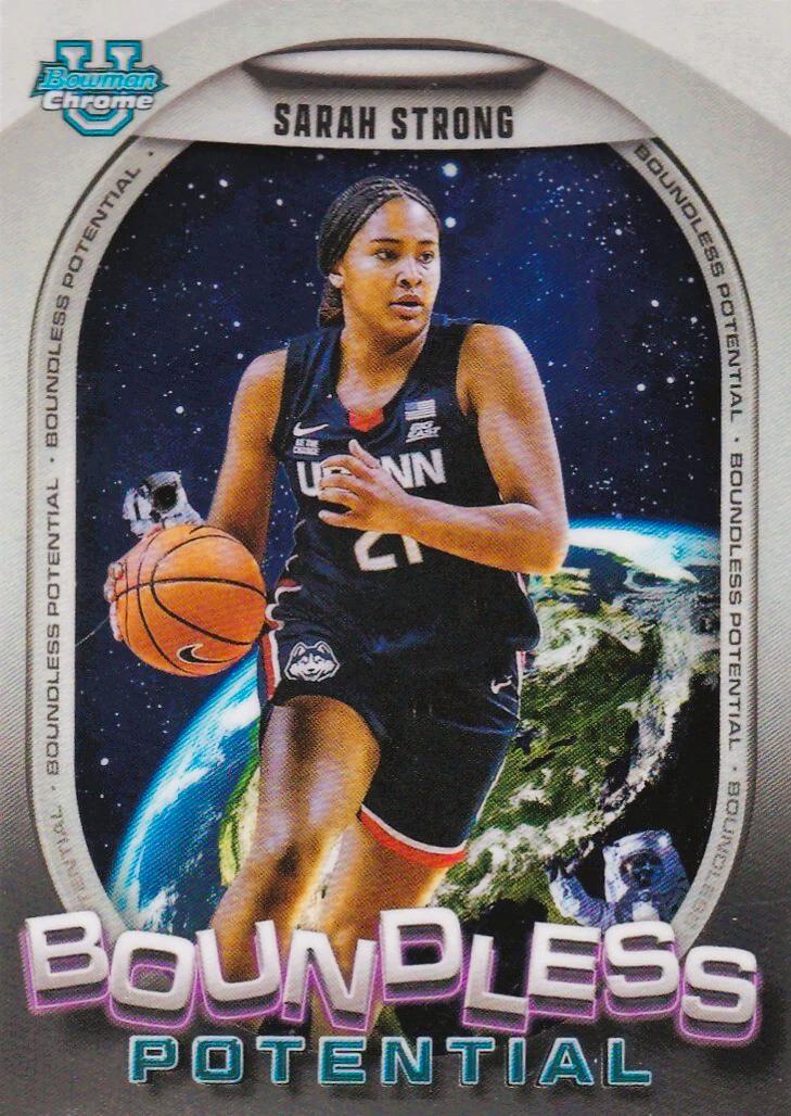 Sarah Strong #BP-16 Basketball Cards 2024 Bowman Chrome University Boundless Potential