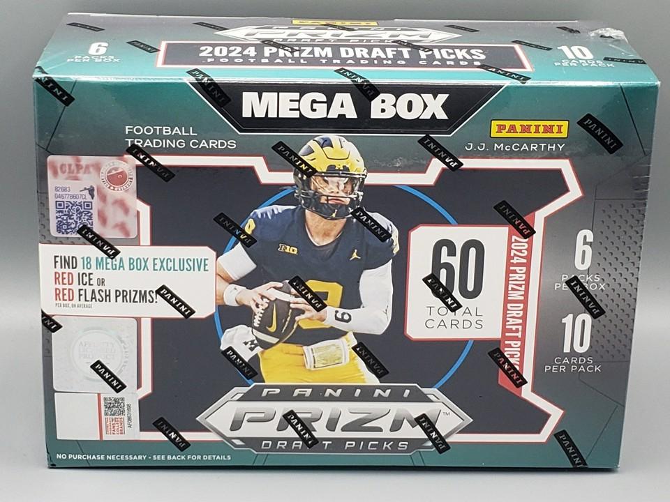 Mega Box Football Cards 2024 Panini Prizm Draft Picks