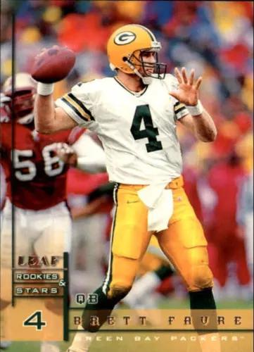 Brett Favre #112 Football Cards 1998 Leaf Rookies & Stars