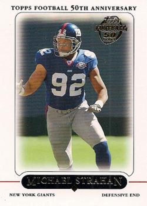 Michael Strahan #141 Football Cards 2005 Topps