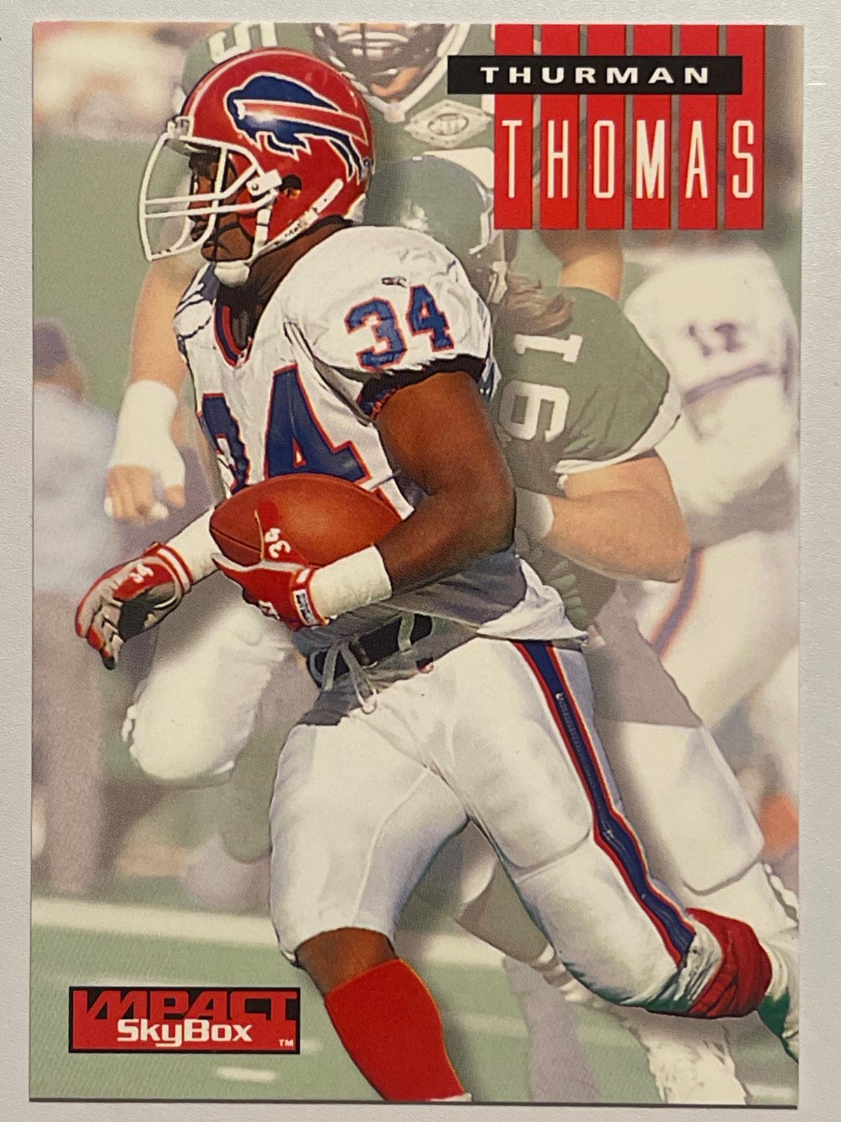 Thurman Thomas #30 Football Cards 1994 Skybox Impact
