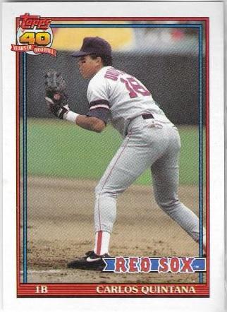 Carlos Quintana #206 Baseball Cards 1991 Topps