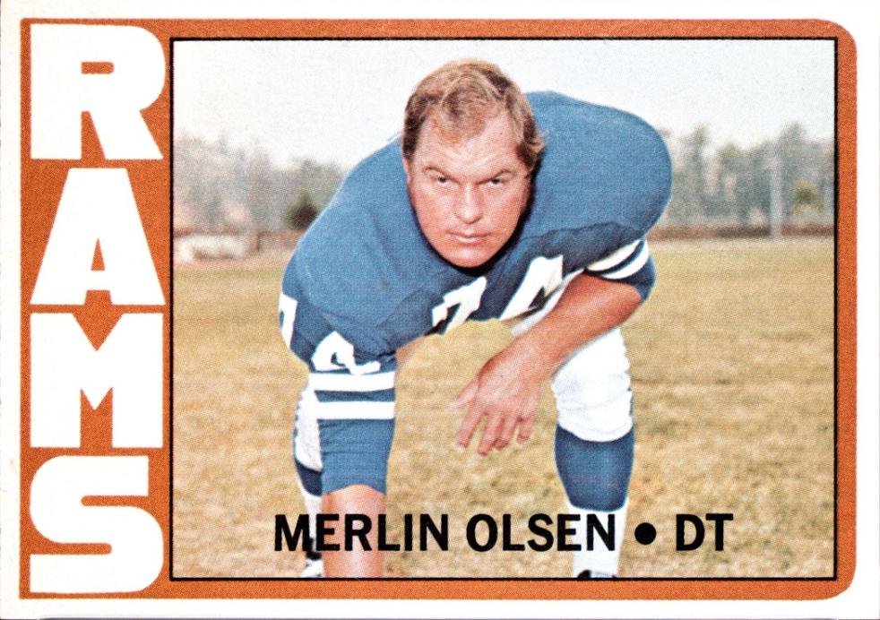 Merlin Olsen #181 1972 Topps Football