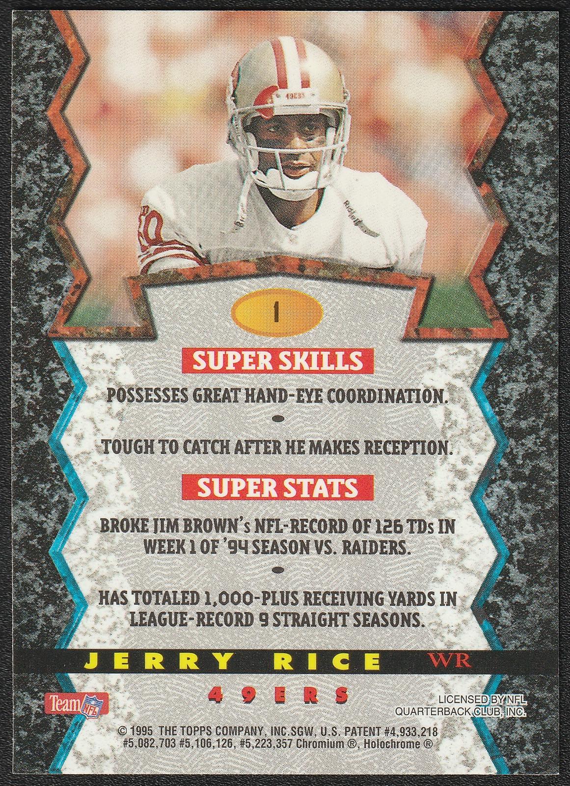 Jerry Rice [Black Refractor] #1 Prices | 1995 Bowman's Best | Football ...