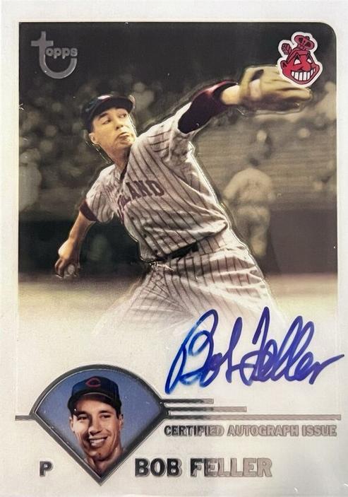 Bob Feller #TA-BF 2003 Topps Retired Signature Edition Autograph Baseball