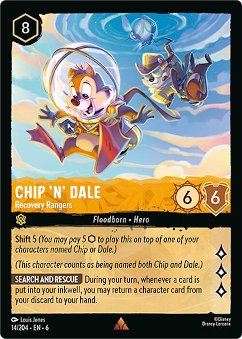 Chip 'n' Dale - Recovery Rangers #14 Lorcana Azurite Sea