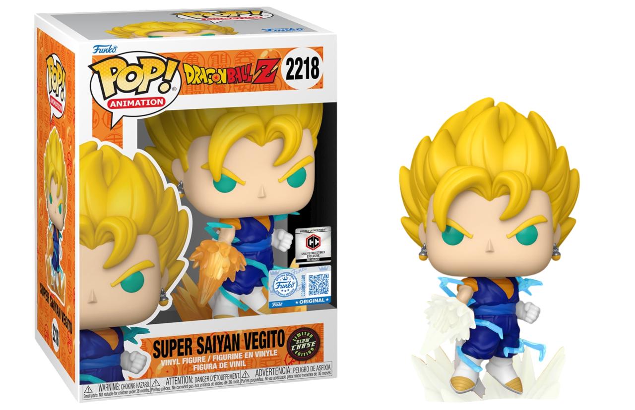 Super Saiyan Vegito #2218 Dragon Ball Z Funko Pop Chalice Chase GITD Chalice exclusive box and figure