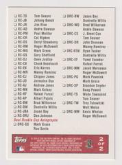 Back | Checklist Baseball Cards 2005 Topps Rookie Cup