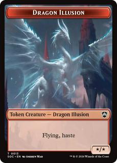 Dragon Illusion // Elemental Double-Sided Token