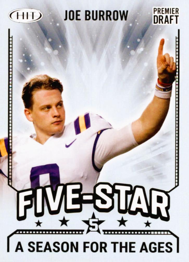 Joe Burrow #92 2020 Sage Hit Football