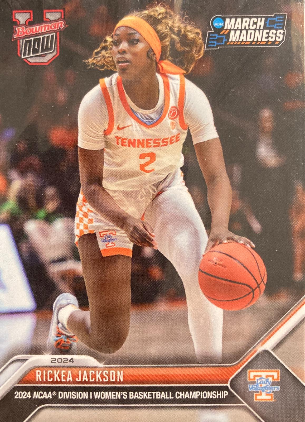 Rickea Jackson Basketball Cards 2024 Bowman U Now NCAA March Madness