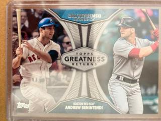 Carl Yastrzemski & Andrew Benintendi