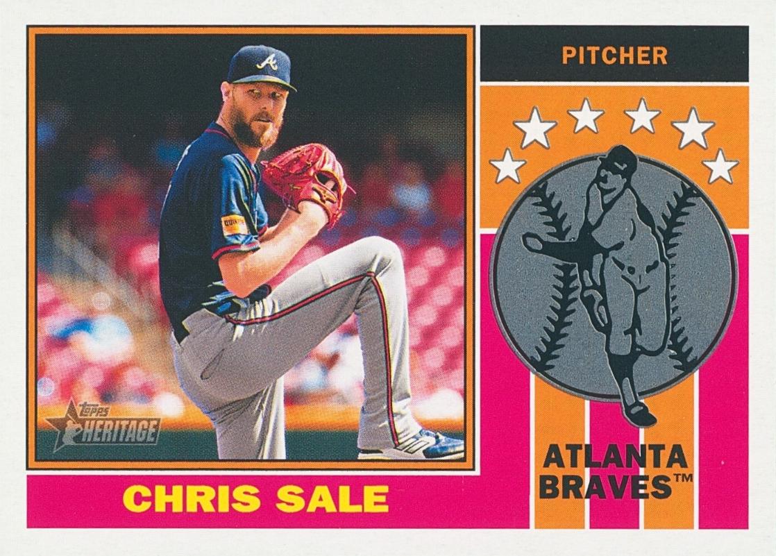 Chris Sale #76PI-19 Baseball Cards 2025 Topps Heritage 1976 Player Icon
