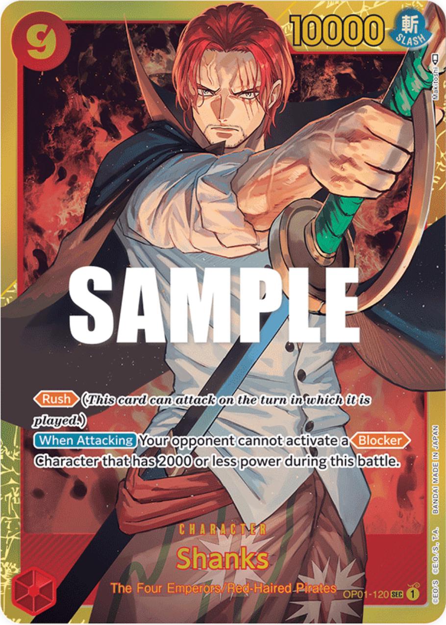 Shanks OP01-120 One Piece Romance Dawn