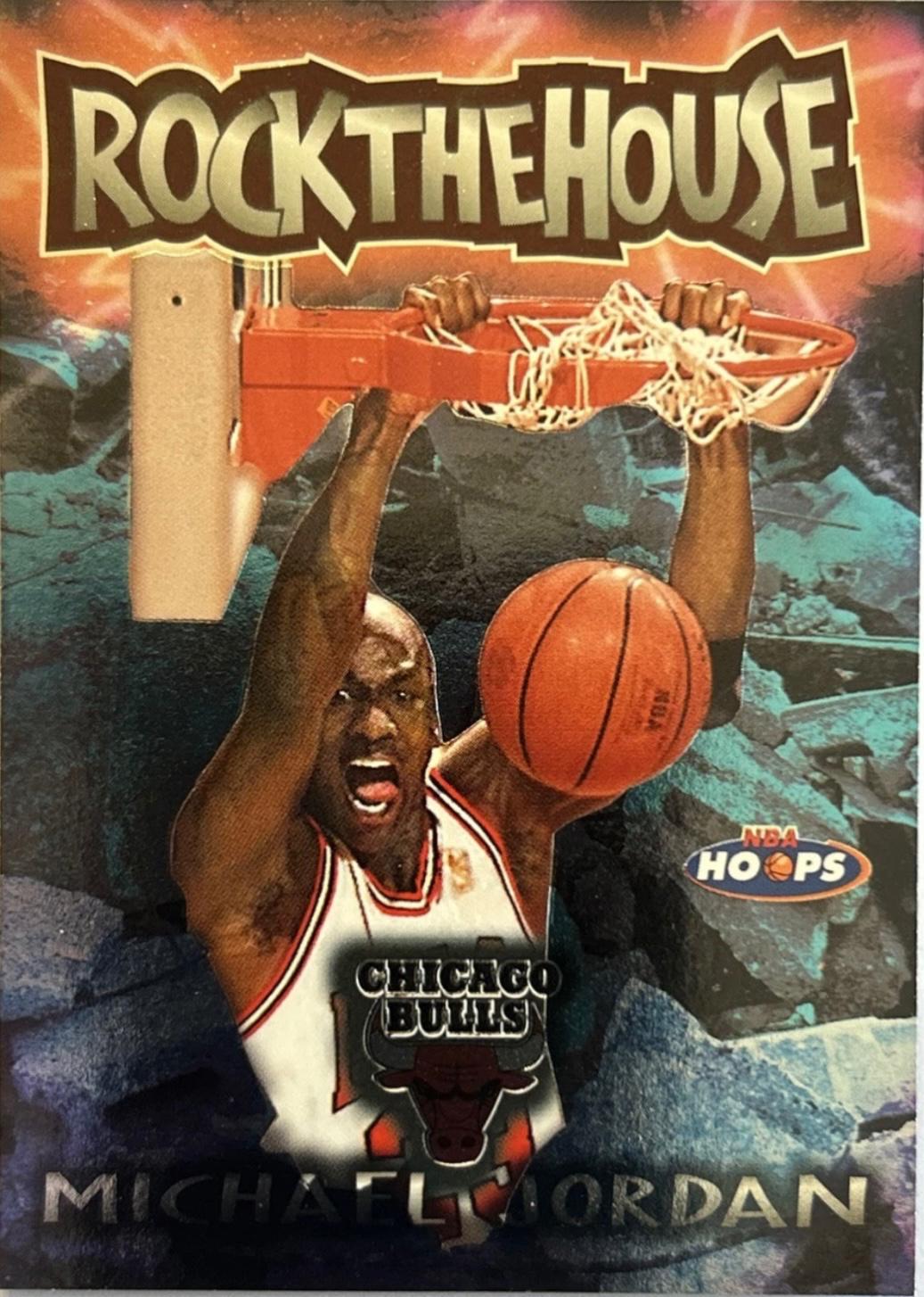 Michael Jordan #6 Basketball Cards 1997 Hoops Rock the House