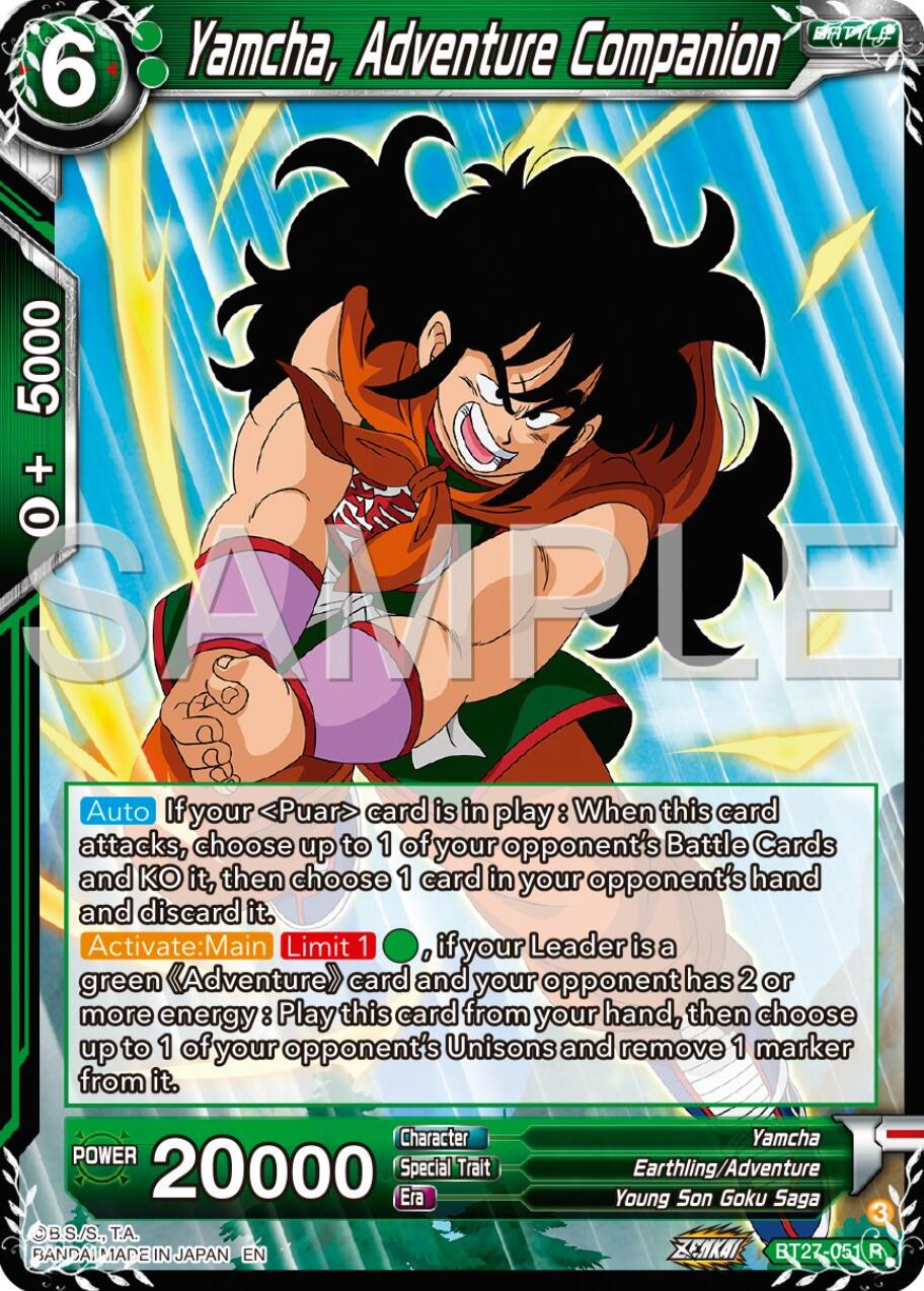 Yamcha, Adventure Companion BT27-051 Dragon Ball Super: History of Z