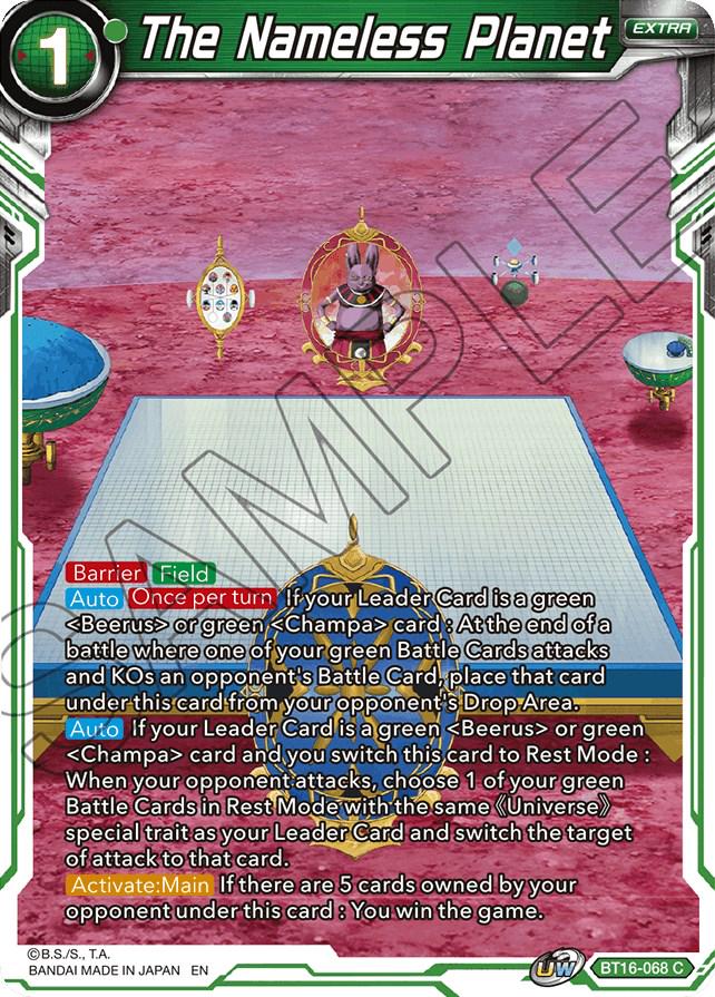 The Nameless Planet BT16-068 Dragon Ball Super Realm of the Gods