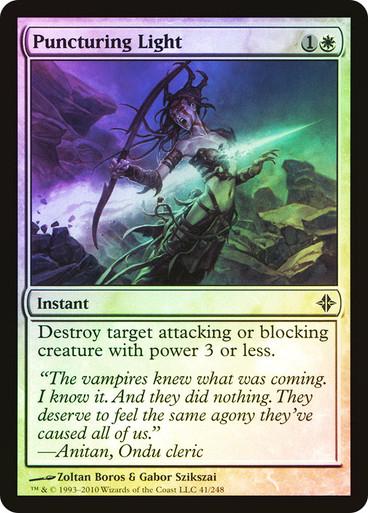 Puncturing Light [Foil] (Magic Rise of the Eldrazi)