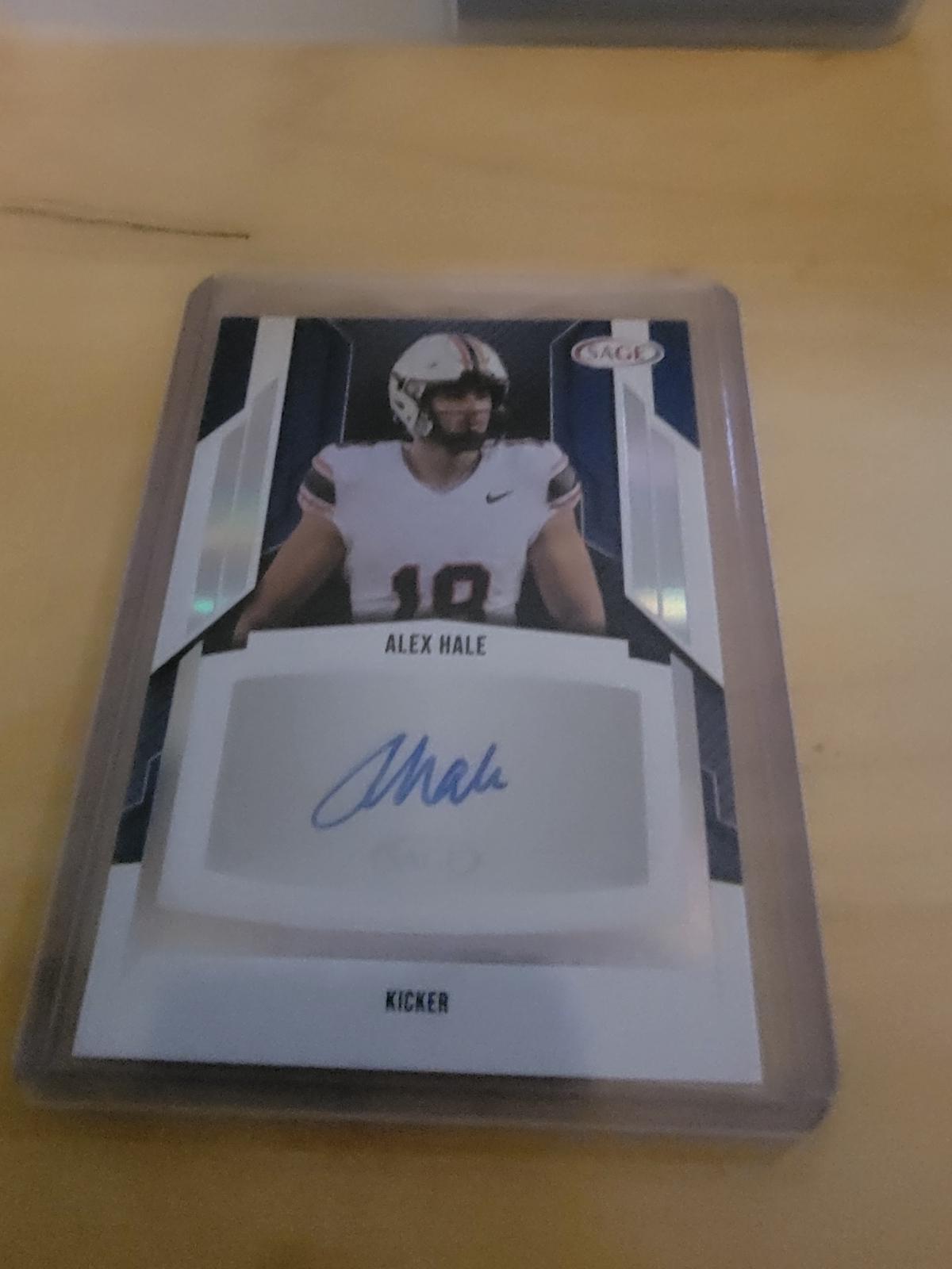 Alex Hale #A-AH Football Cards 2024 Sage HIT Autographs